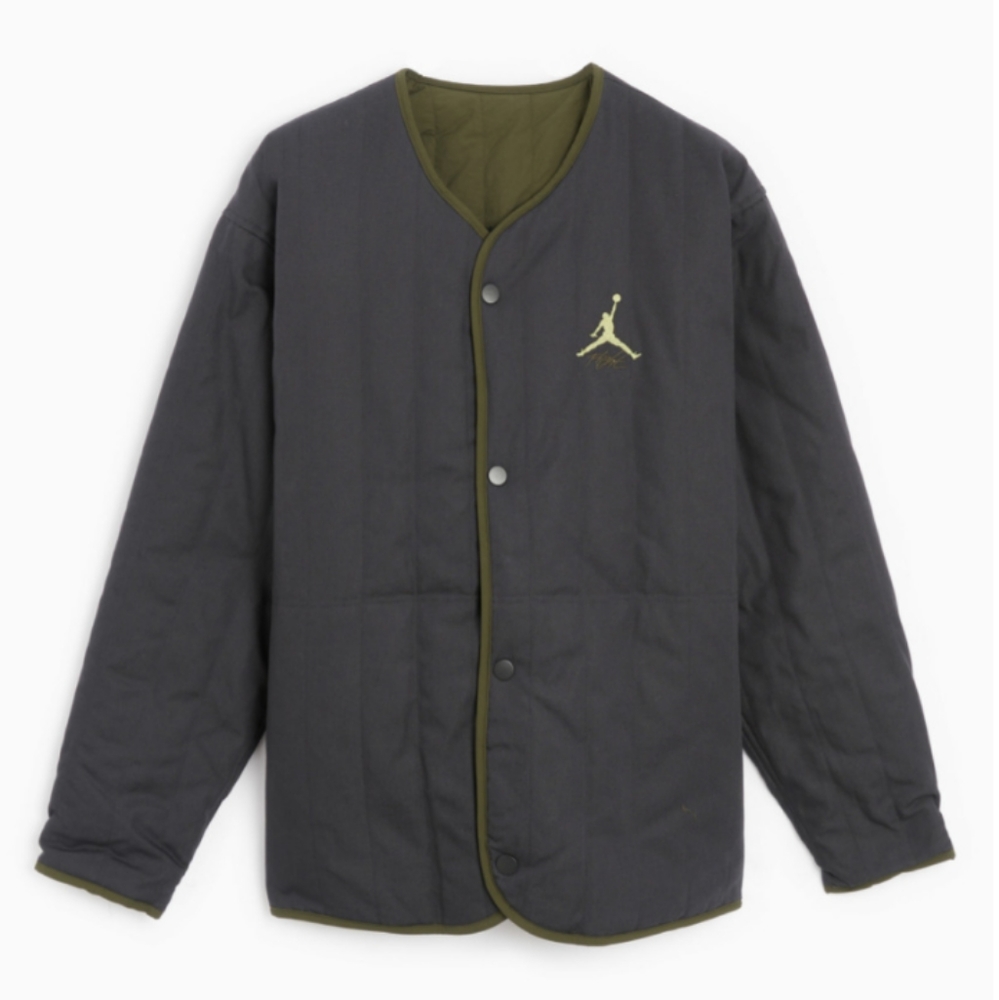 Jordan Flight Heritage Liner Reversible Jacket black olive men's size XXL